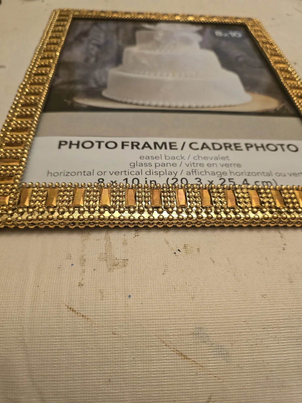 Gold Decorative Photo Frame - New 8x10 Photo Handmade